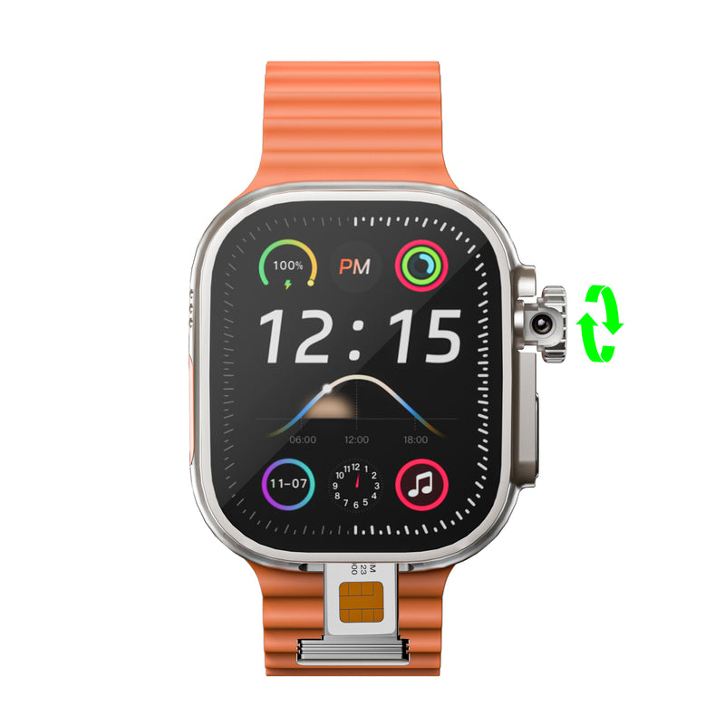 Celular de pulso, Smartwatch Horizon Pro, Original, 4GB RAM, Amoled, Câmera Rotatória + Nfc, 16gb de memoria