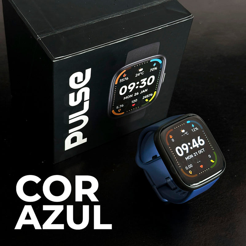 Relógio Smartwatch PULSE ORIGINAL com Alexa, Monitoramento de Saúde Avançado e Resistência à Água 3ATM