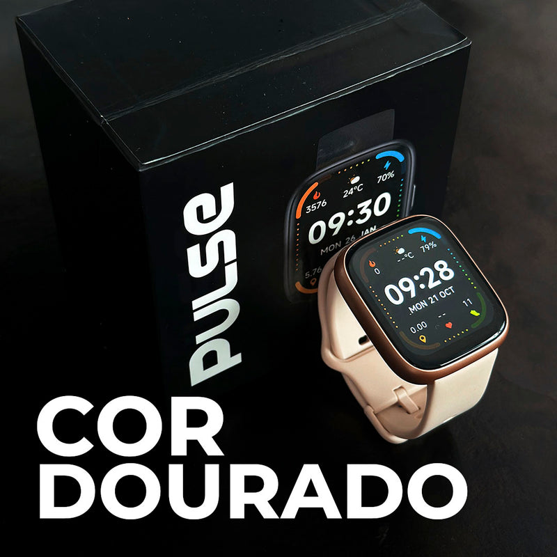 Relógio Smartwatch PULSE ORIGINAL com Alexa, Monitoramento de Saúde Avançado e Resistência à Água 3ATM