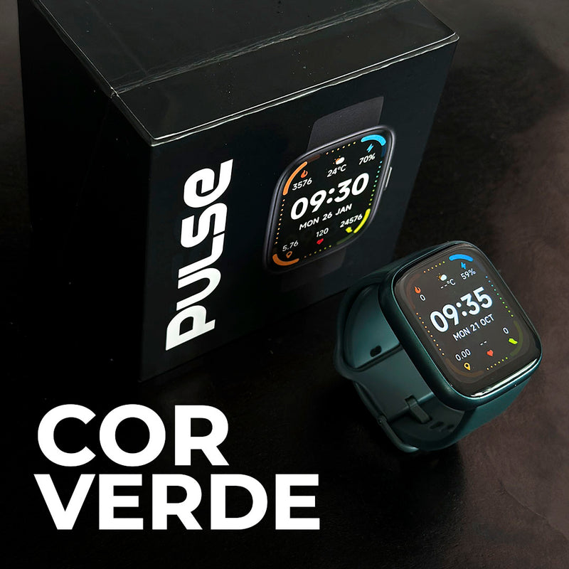 Relógio Smartwatch PULSE ORIGINAL com Alexa, Monitoramento de Saúde Avançado e Resistência à Água 3ATM