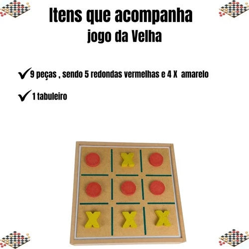 Jogo de Mesa 5 em 1: Desafie sua mente e divirta-se em família!